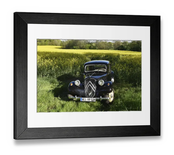 Framed Print : Vintage car, Citroen Traction Avant