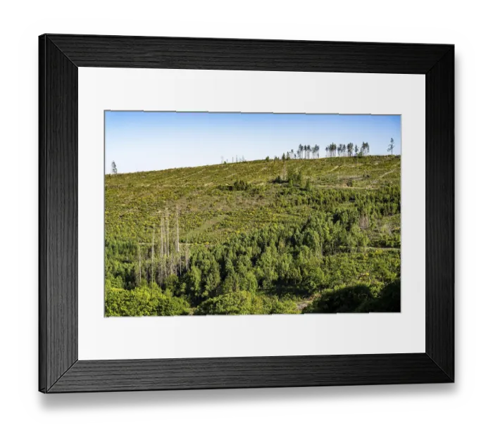 Framed Print : Landscape west of Hallenberg, in the Hochsauerland district
