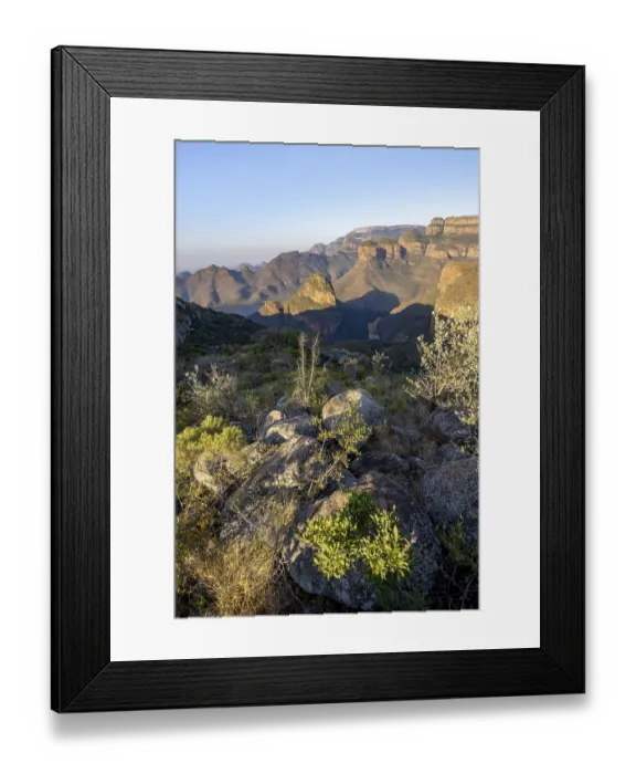 Framed Print : Sunset at Blyde River Canyon with Three Rondawels peak Framed Print : Sunset at Blyde River Canyon with Three Rondawels peak