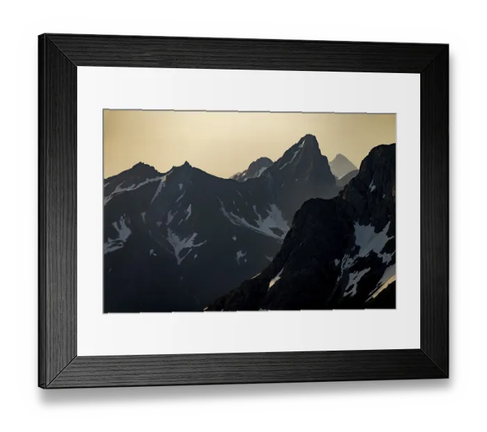 Framed Print : Summit in the morning light, Lech