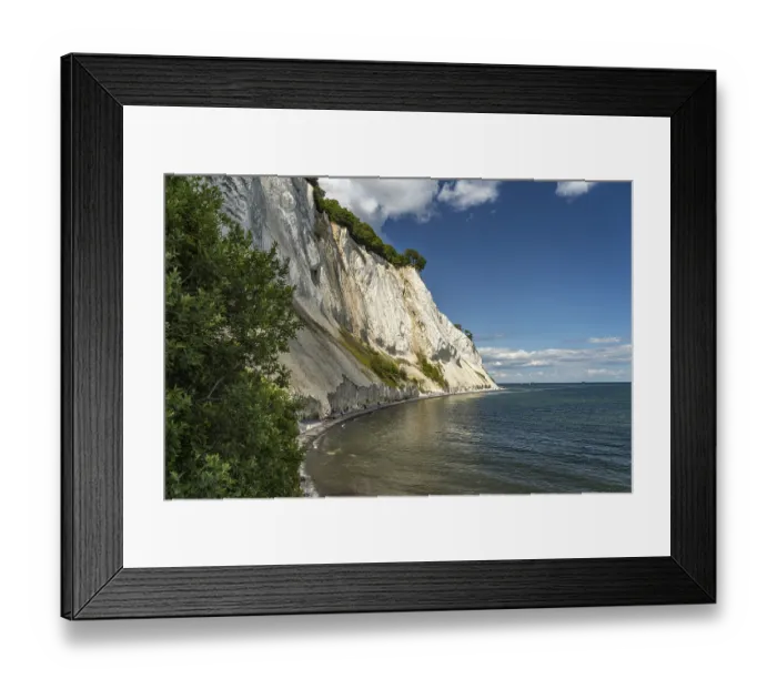 Framed Print : Cliffs and chalk cliffs Mons Klint