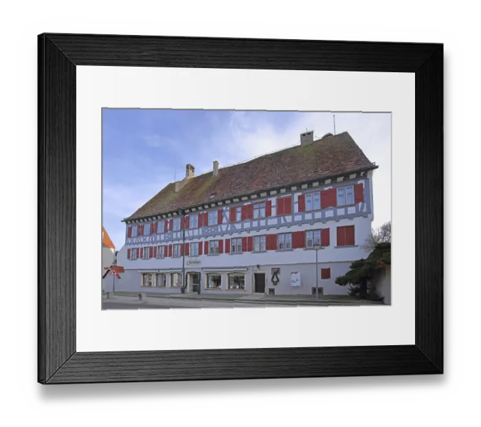 Framed Print : Historic official residence built in 1610