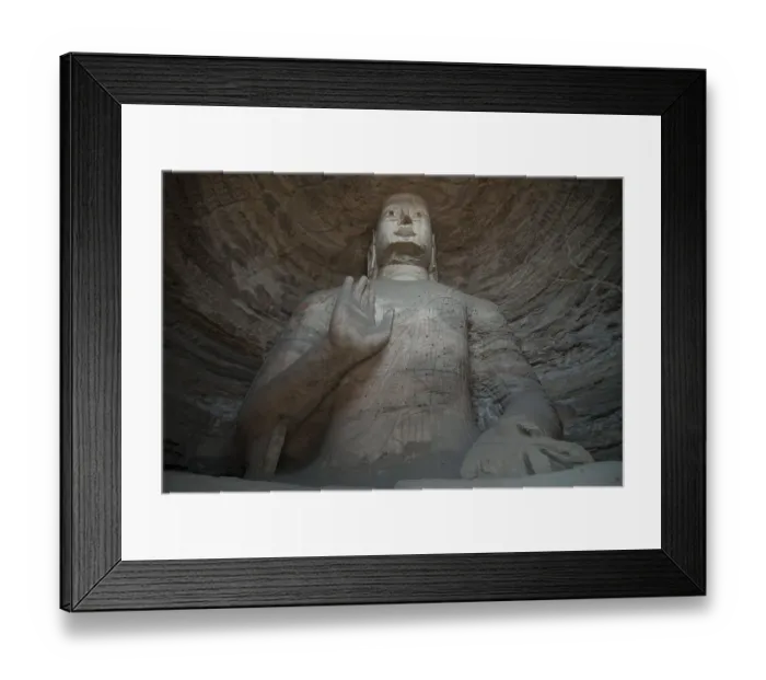 Framed Print : Yungang Grottoes, early Buddhist cave temples
