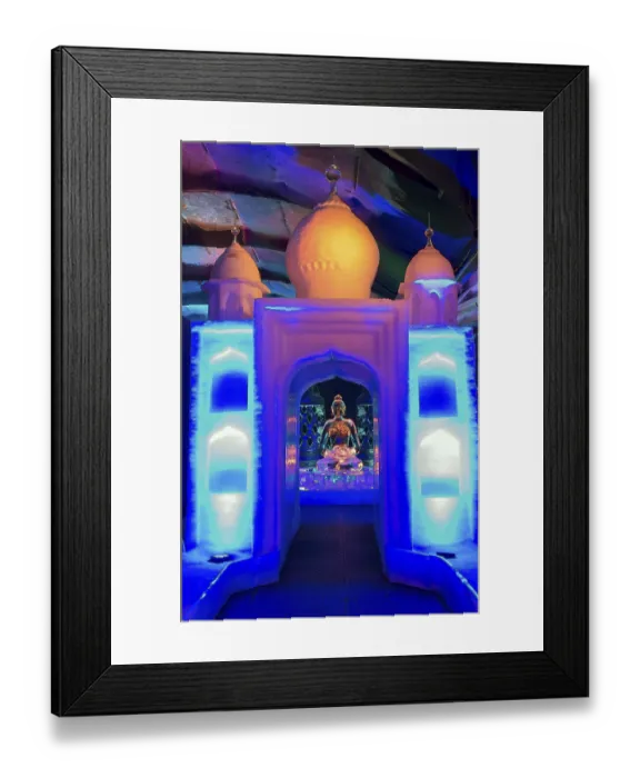 Framed Print : Buddha, Ice Sculpture Festival