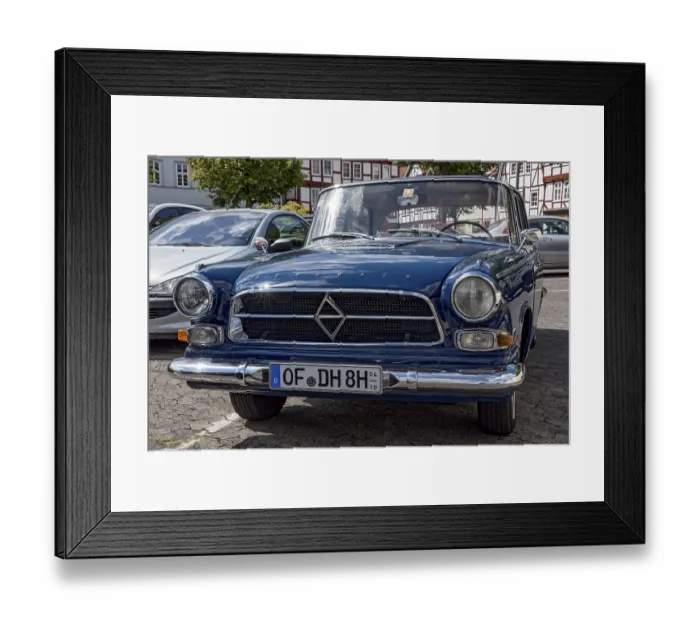 Framed Print : Vintage large Borgward P 100, sedan Framed Print : Vintage large Borgward P 100, sedan