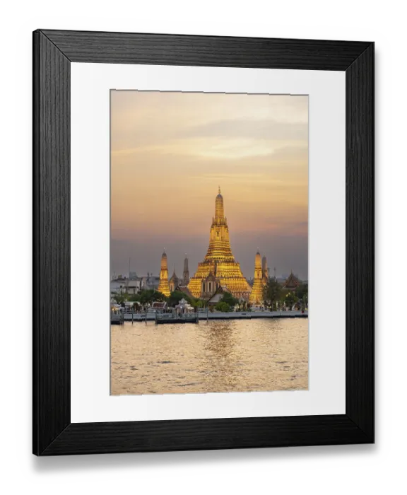 Framed Print : Wat Arun Temple, Bangkok, Thailand, Asia