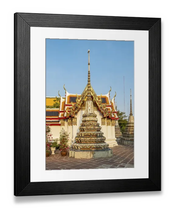 Framed Print : Wat Pho complex, Bangkok, Thailand, Asia