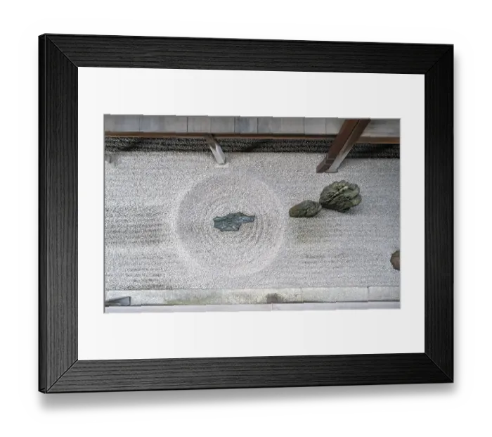 Framed Print : Totekiko Stone Garden, Daitoku-ji temple