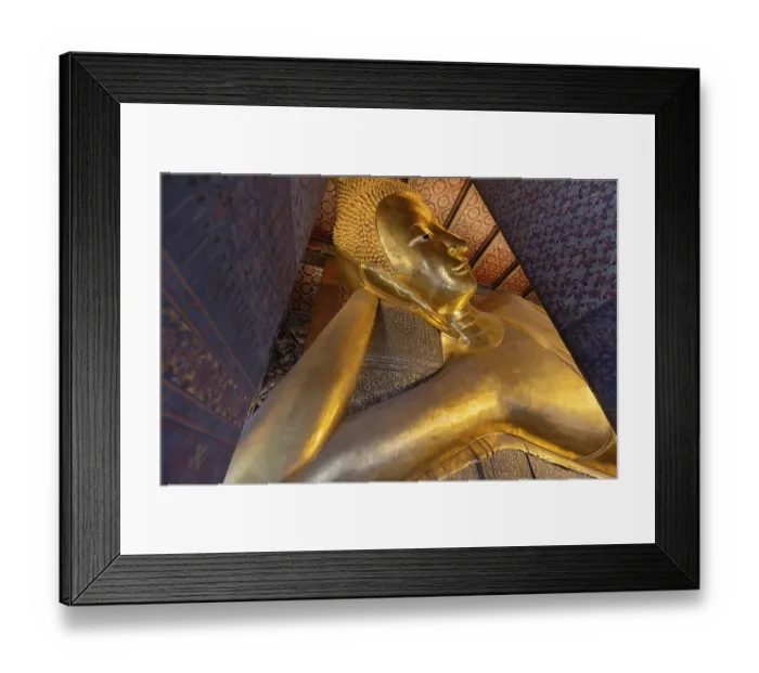 Framed Print : The Reclining Buddha Wat Pho Temple in Bangkok near Grand Palace