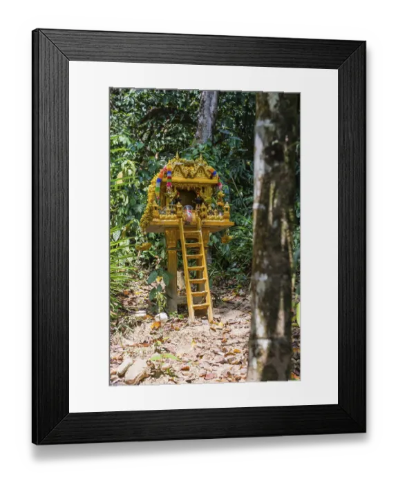 Framed Print : Buddhist temple in the rainforest Framed Print : Buddhist temple in the rainforest