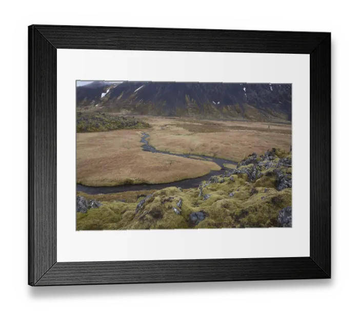 Framed Print : Landscape north of Arnarstapi, Vesturland Framed Print : Landscape north of Arnarstapi, Vesturland