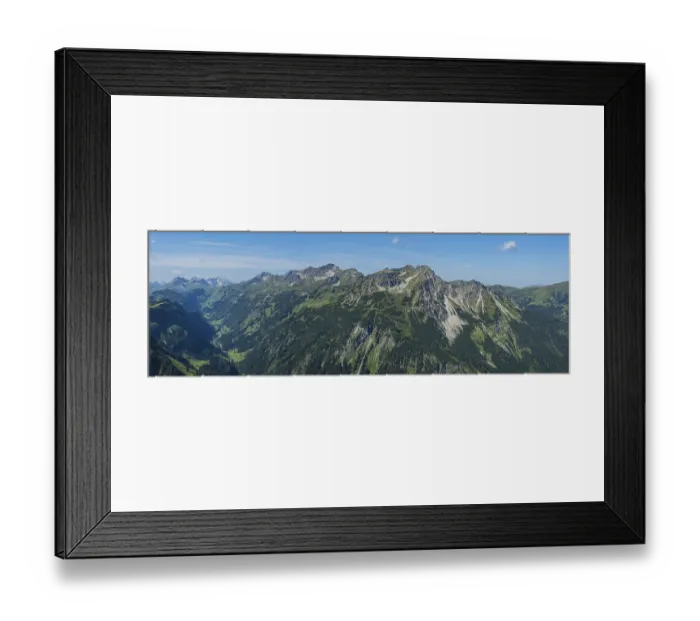 Framed Print : Panorama from the Wildengundkopf