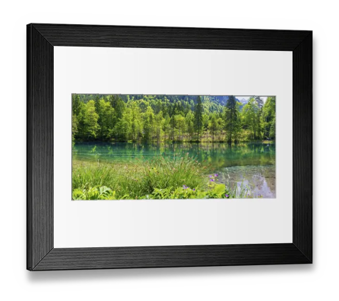 Framed Print : Christlessee, a mountain lake in the Trettachtal valley