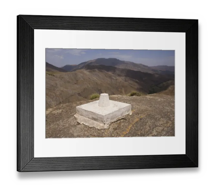 Framed Print : Survey point, High Atlas, Morocco, Africa Framed Print : Survey point, High Atlas, Morocco, Africa