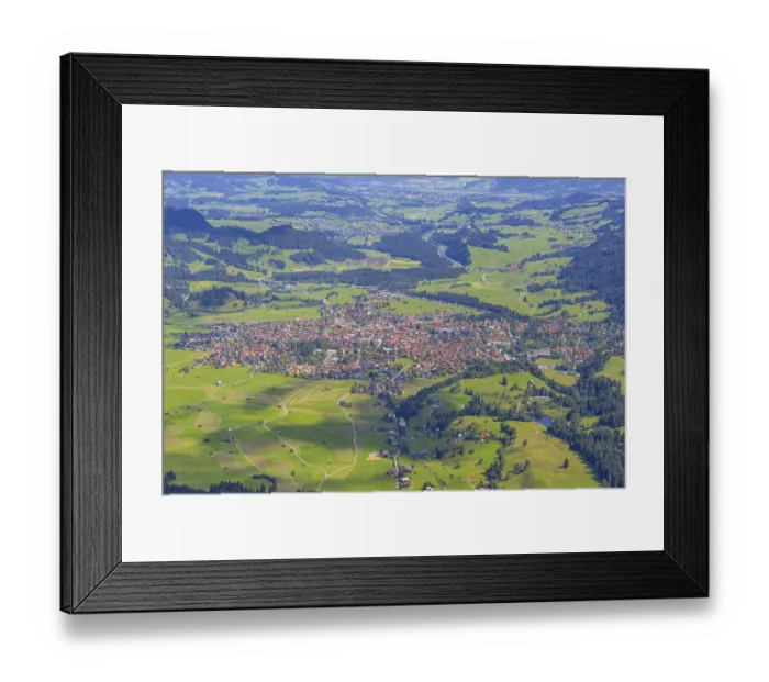 Framed Print : Panorama from Himmelschrofen, 1790m Framed Print : Panorama from Himmelschrofen, 1790m
