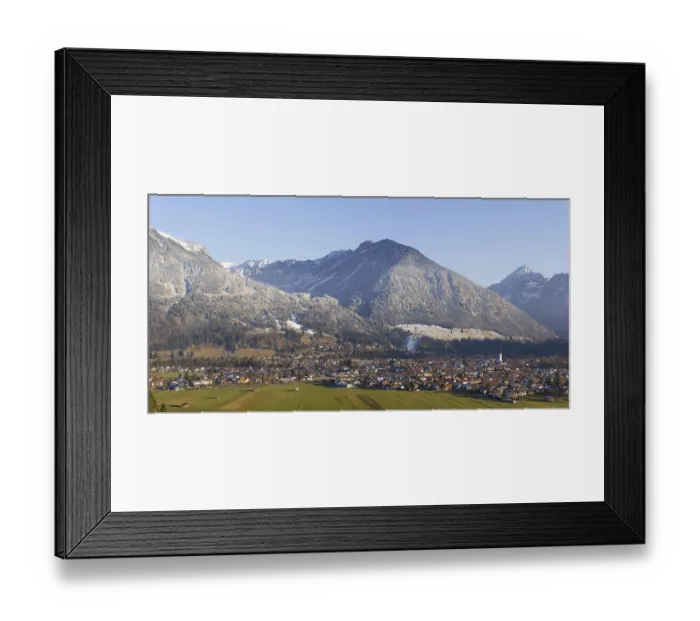 Framed Print : Oberstdorf, behind the Allgaeu Alps