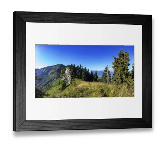 Framed Print : Hiking trail to the Schlenken past the Jaegernase