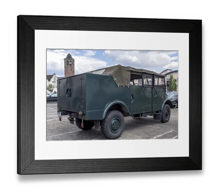 Framed Print : Vintage car Borgward B 2000 AO