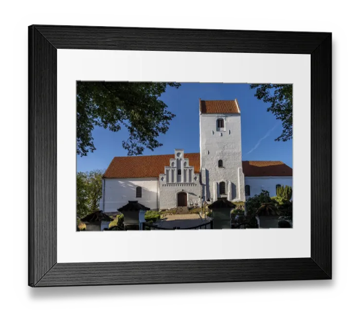 Framed Print : Humble Church, Langeland Island, Denmark, Europe