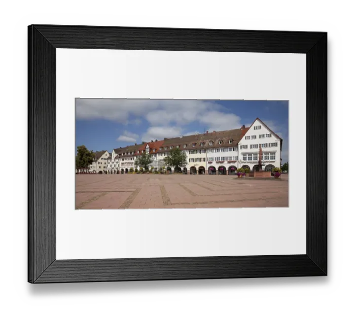 Framed Print : Upper Market Square, Freudenstadt