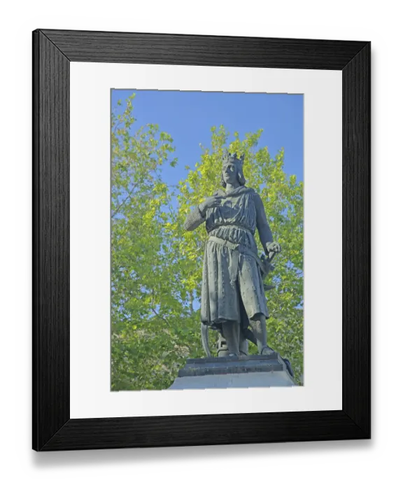 Framed Print : Sculpture Saint Louis, Louis the Saint