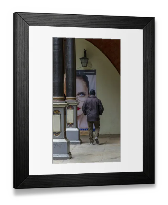 Framed Print : Colonnade, Stralsund Town Hall