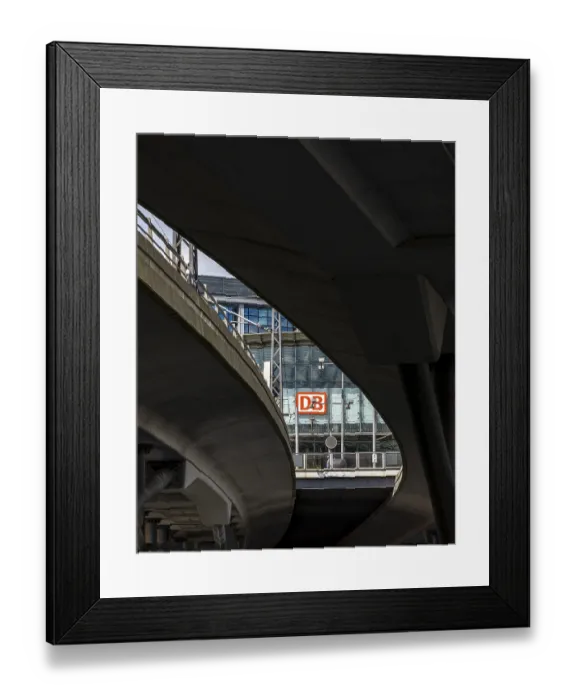 Framed Print : Bridge piers of the Humboldthafen Bridge at Berlin Central Station Framed Print : Bridge piers of the Humboldthafen Bridge at Berlin Central Station