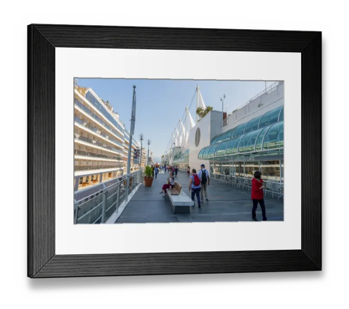 Framed Print : Canada Place, Street Scene, Coal Harbour Framed Print : Canada Place, Street Scene, Coal Harbour