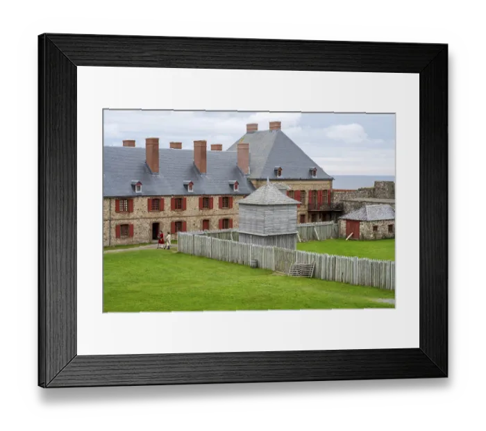 Framed Print : Fortress Louisburg Panorama rear view Sydney Canada