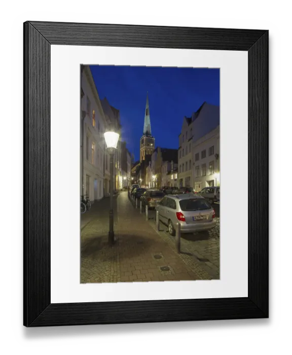 Framed Print : The Brick Gothic Jakobikirche, St