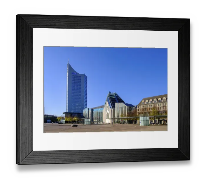 Framed Print : City high-rise and university with Paulinum Framed Print : City high-rise and university with Paulinum