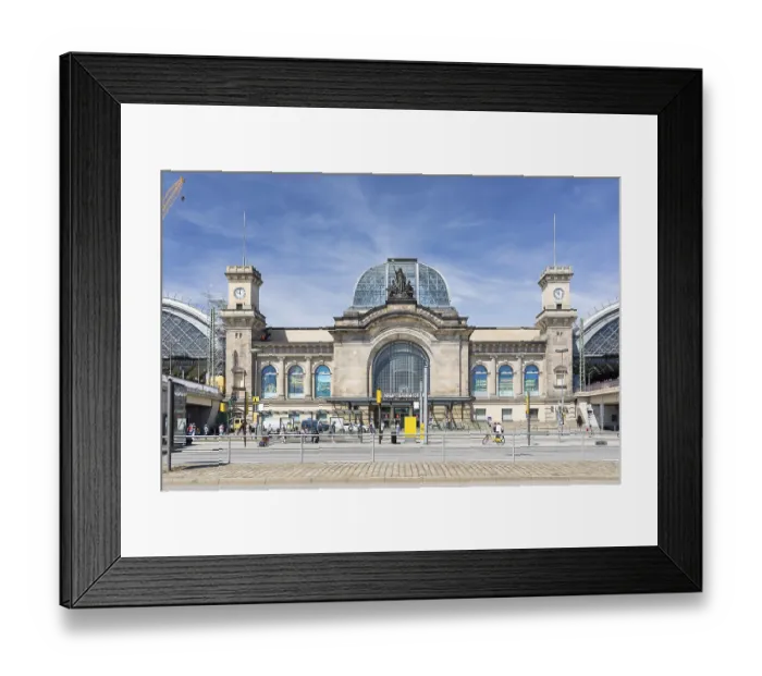 Framed Print : Main station, main entrance on the east side Framed Print : Main station, main entrance on the east side