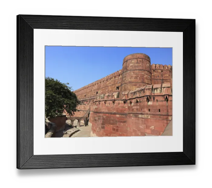 Framed Print : Uttar Pradesh, Agra Fort, the Red Fort is a fortification and palace complex from the era of the Mughal emperors Framed Print : Uttar Pradesh, Agra Fort, the Red Fort is a fortification and palace complex from the era of the Mughal emperors