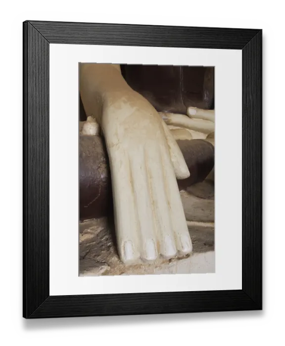 Framed Print : Tayoke Pyay Temple, Hand of the Buddha statue