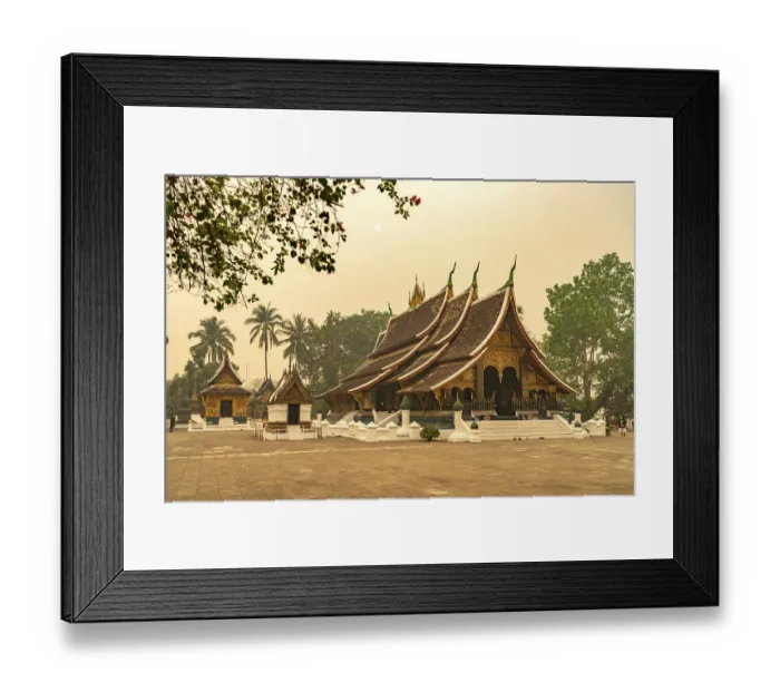 Framed Print : The Buddhist temple Wat Xieng Thong in Luang Prabang