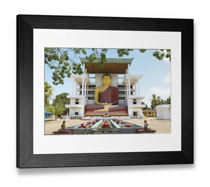 Framed Print : Big Buddha, Weherahana Temple, Matara