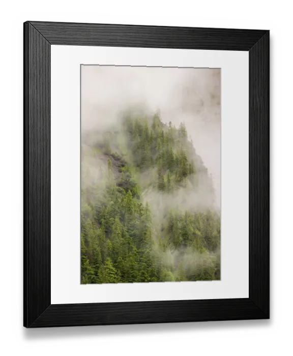 Framed Print : Wisps of mist cover the Karwendel mountains in the Grosser Ahornboden nature reserve Framed Print : Wisps of mist cover the Karwendel mountains in the Grosser Ahornboden nature reserve