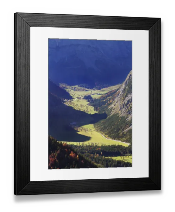 Framed Print : View to Eng Alm and Grosser Ahornboden