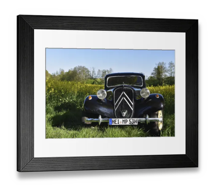 Framed Print : Vintage car, Citroen Traction Avant