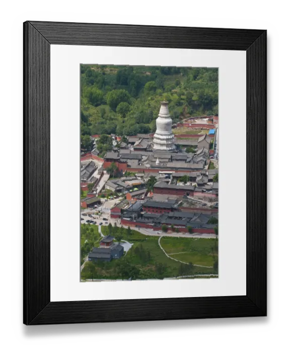 Framed Print : Wutai Shan monastic site, Mount Wutai