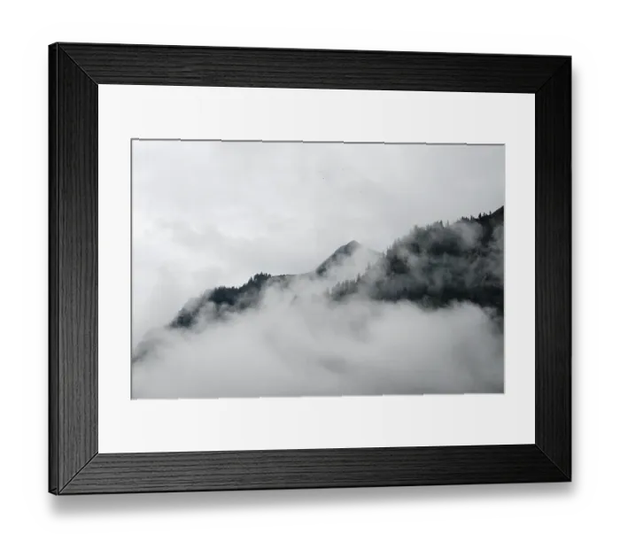 Framed Print : Foggy atmosphere in the foothills of the Alps Framed Print : Foggy atmosphere in the foothills of the Alps