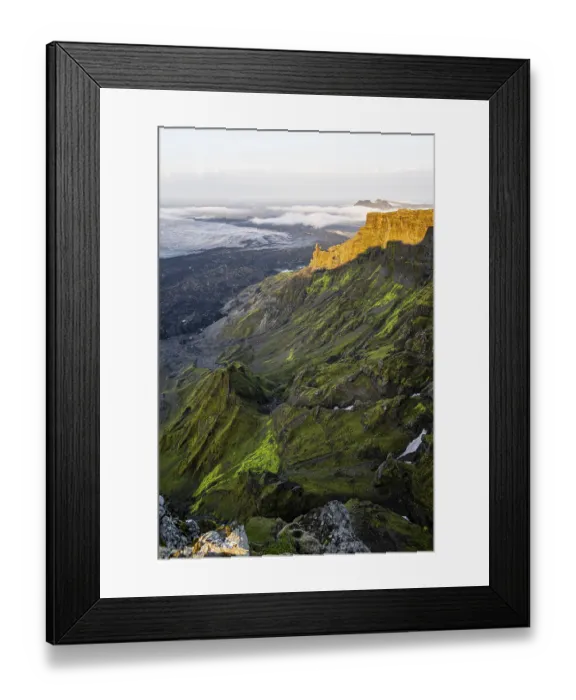 Framed Print : Spectacular landscape in the evening light Framed Print : Spectacular landscape in the evening light