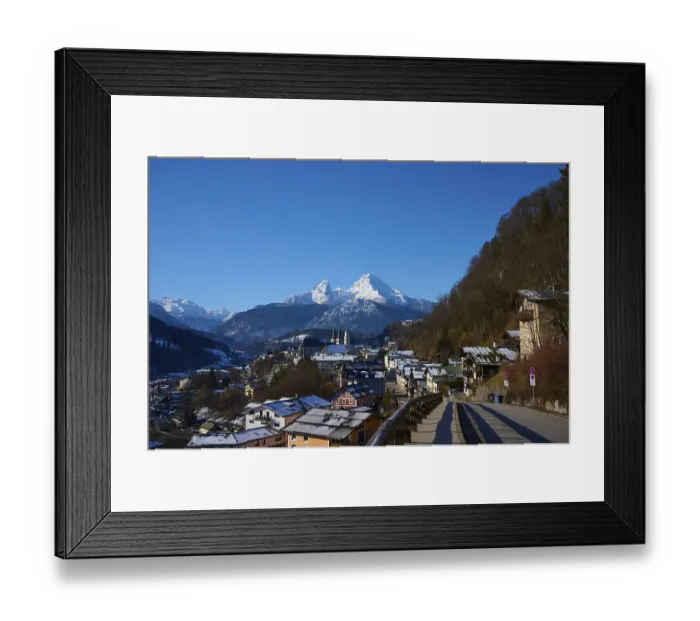 Framed Print : Berchtesgaden with Watzmann massif in winter