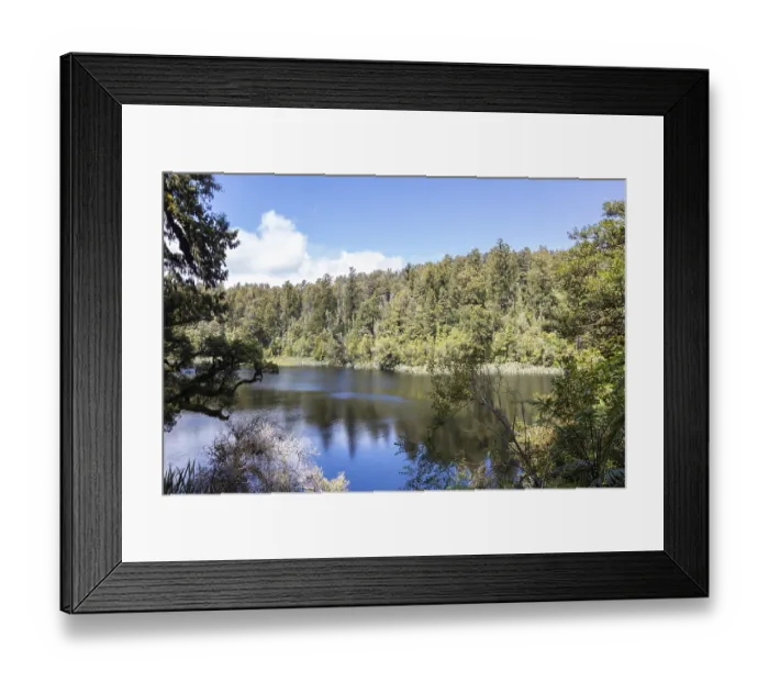 Framed Print : Lake Matheson, New Zealand, Oceania