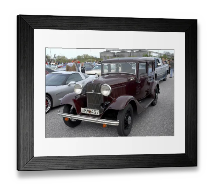 Framed Print : Ford V8 1934 at a meeting