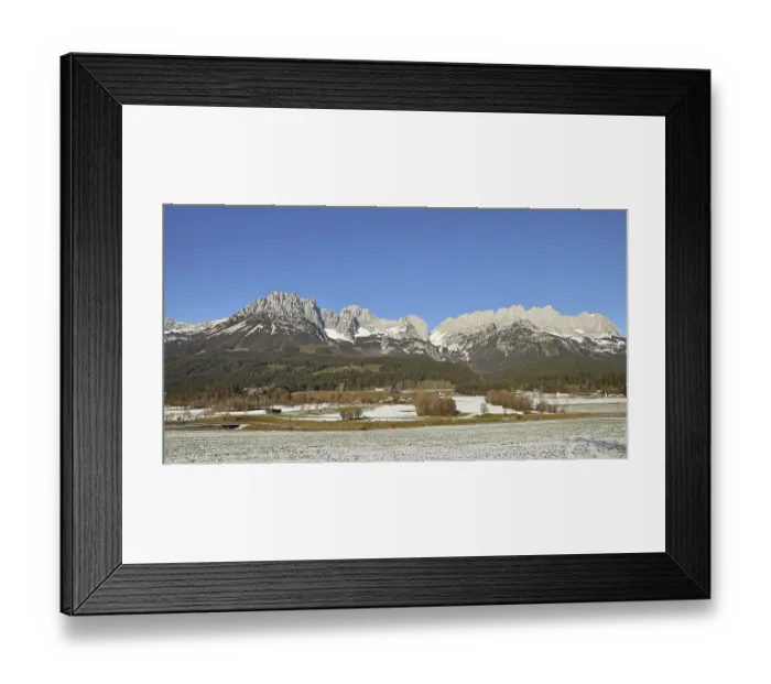 Framed Print : Panorama, View of the Wilder Kaiser