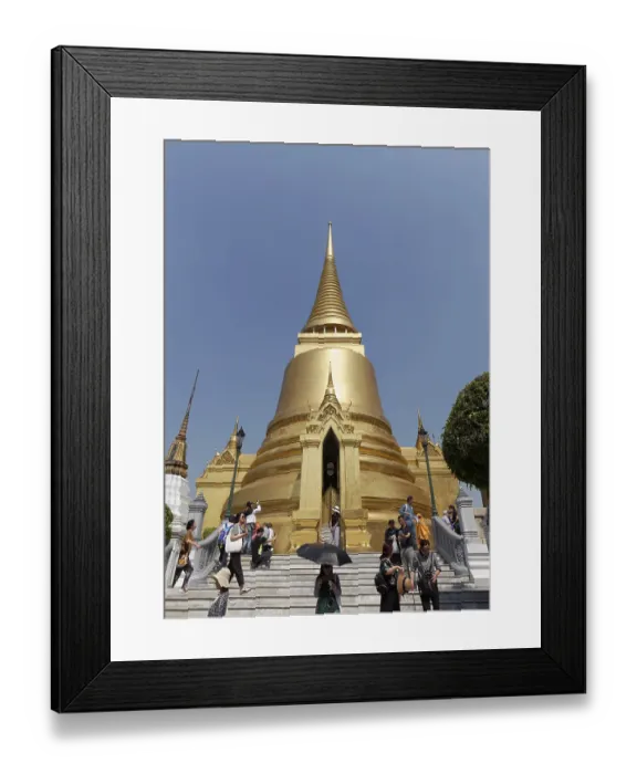 Framed Print : Phra Siratana Chedi, gilded, reliquary shrine Framed Print : Phra Siratana Chedi, gilded, reliquary shrine