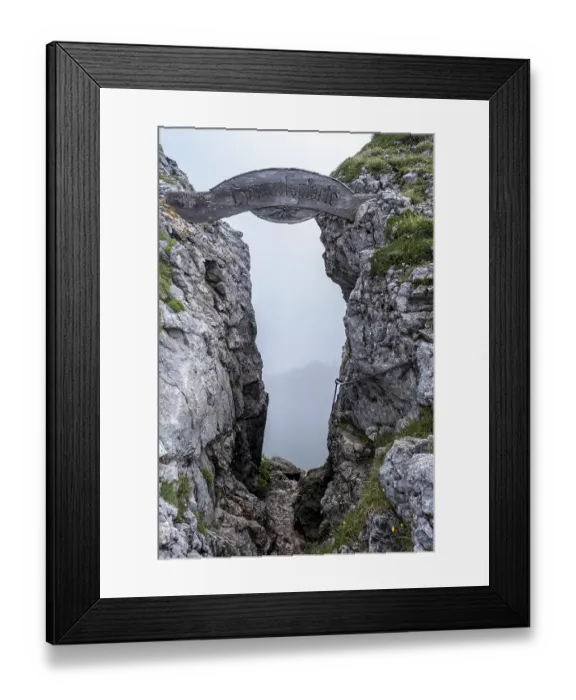 Framed Print : Himmelspforte, via ferrata on Schafberg Salzkammergut