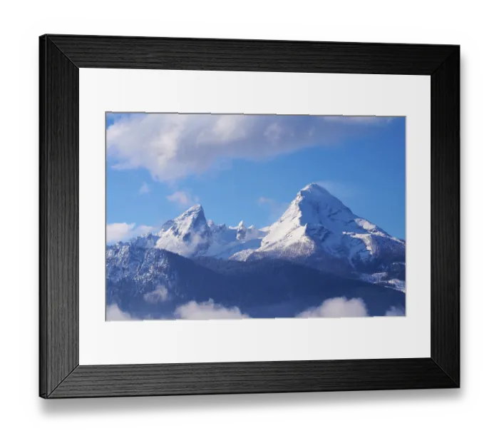 Framed Print : Watzmann massif at sunrise in winter
