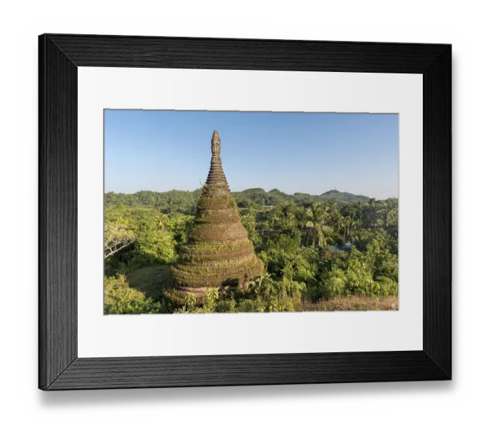Framed Print : Zina Man Aung Pagoda, Mrauk U, Burma Framed Print : Zina Man Aung Pagoda, Mrauk U, Burma